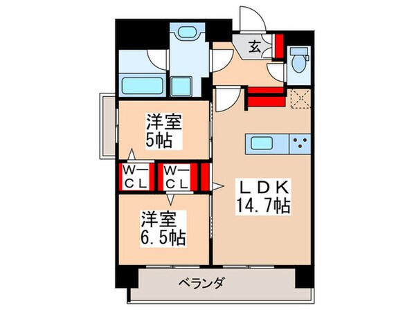 ロイジェント豊洲の物件間取画像